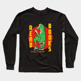 Read books Illustration Long Sleeve T-Shirt